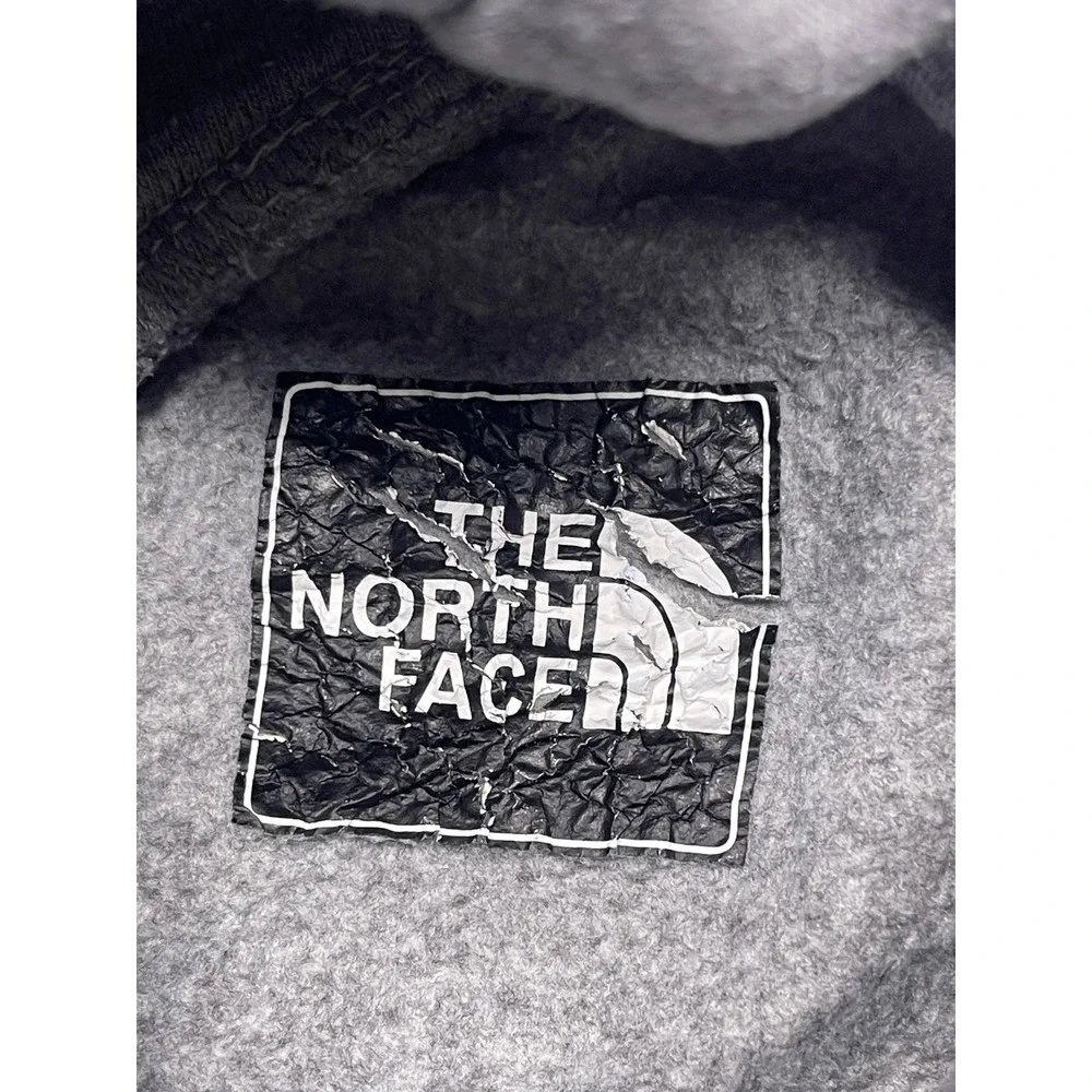 The North Face Hoodie Cotton Blend Heather Gray Medium Mens